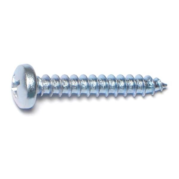 Midwest Fastener Sheet Metal Screw, #10 x 1-1/4 in, Zinc Plated Steel Pan Head Phillips Drive, 100 PK 03251 - main